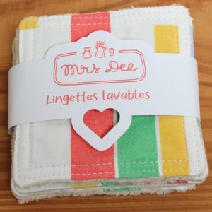 Semainier de Lingettes lavables "Sao"
