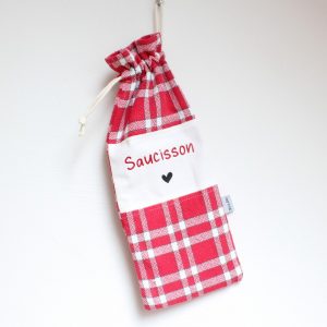 Sac à saucisson  "Saucisson ♥" André
